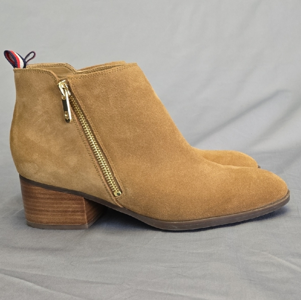 Tommy Hilfiger Natural Suede Ankle Boots